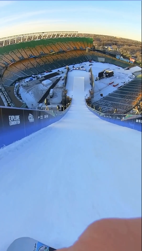 Thrilling POV Video: Soaring through the Skies with a Front-Row View from the Big Air Jump