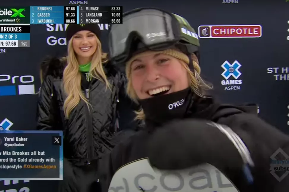 17-Year-Old Mia Brookes Wins 2024 X Games Gold in Women’s Slopestyle